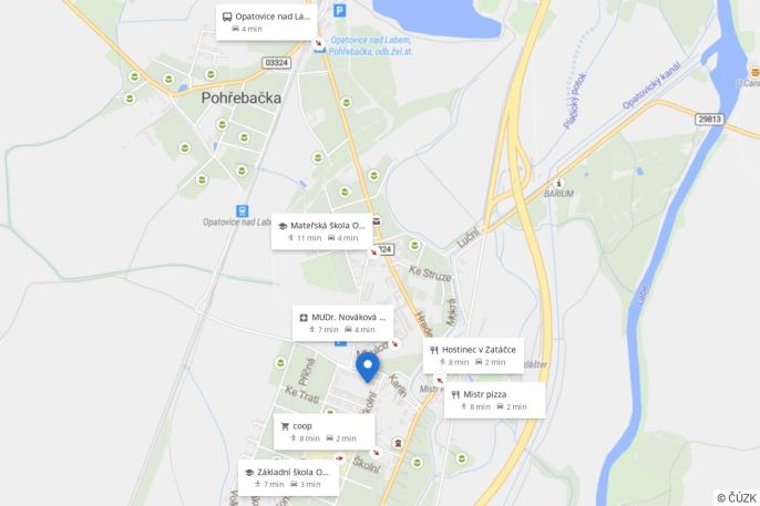 Prodej, Byt 2+1, Opatovice nad Labem