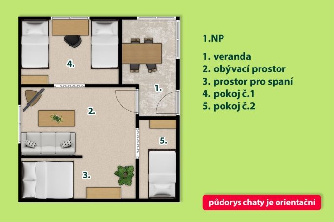 Prodej, Chata, Kunětice
