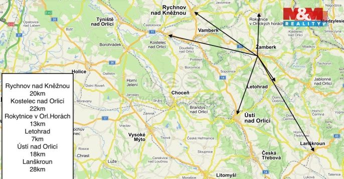 Pronájem, Byt 2+kk, Žamberk