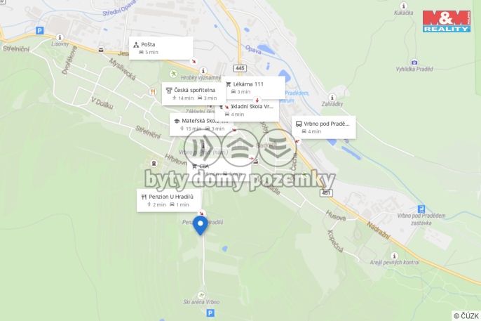 Prodej, Byt 1+kk, Vrbno pod Pradědem