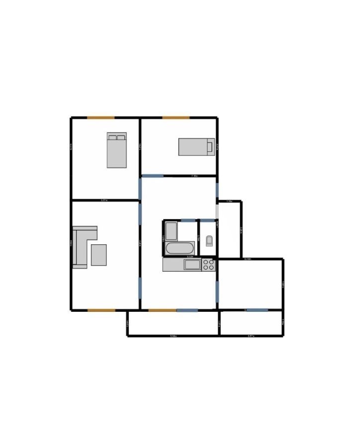 Pronájem, Byt 4+1, Petrovice