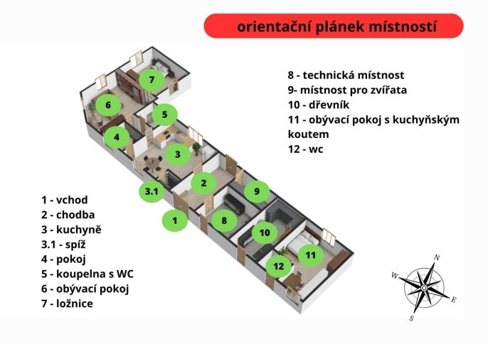 Prodej, Rodinný dům, Květinov