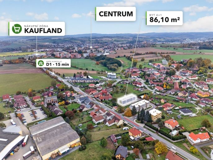 Prodej, Byt 4+1, Pelhřimov