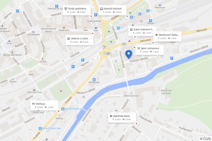 Pronájem, Byt 2+1, Náchod