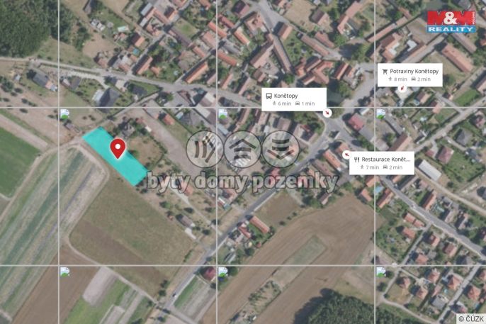 Prodej, Pozemek k bydlení, Konětopy