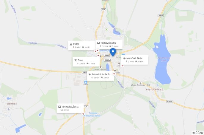 Pronájem, Byt 2+1, Tochovice