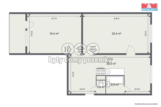 Prodej, Byt 2+1, Kraslice