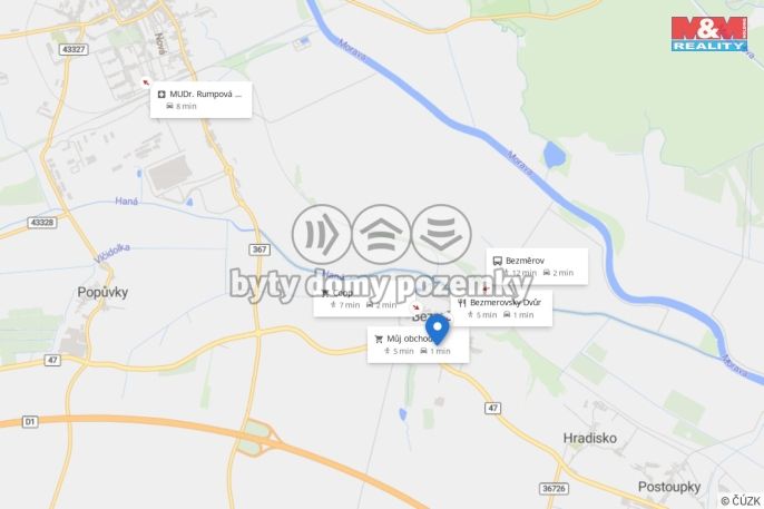 Prodej, Pozemek k bydlení, Bezměrov