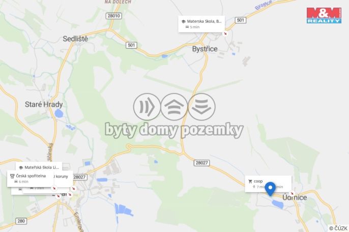 Prodej, Pozemek k bydlení, Údrnice