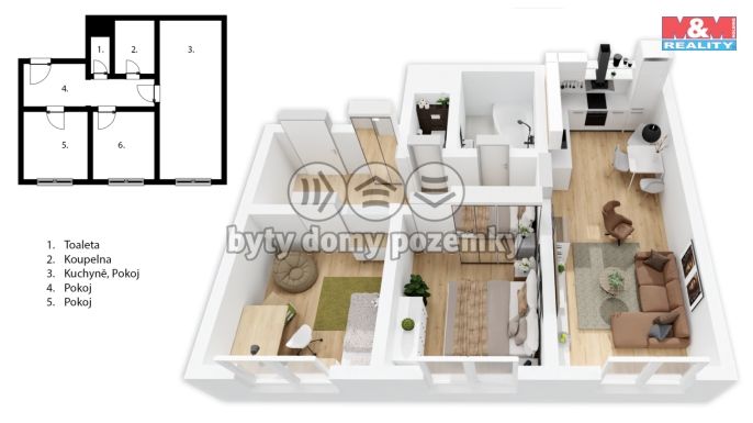 Prodej, Byt 3+kk, Praha