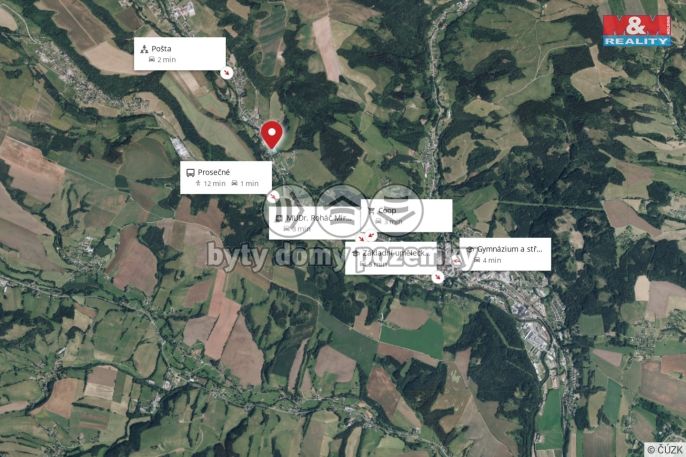 Prodej, Pozemek k bydlení, Prosečné