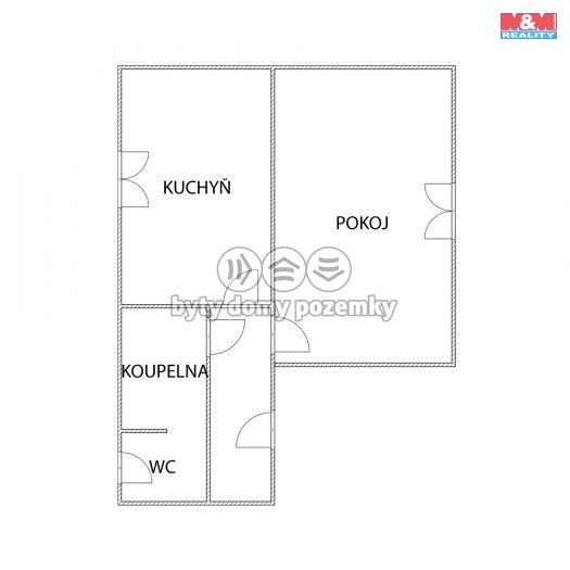 Prodej, Byt 1+1, Jirkov