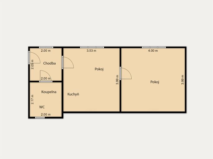 Prodej, Byt 2+kk, Karlovy Vary
