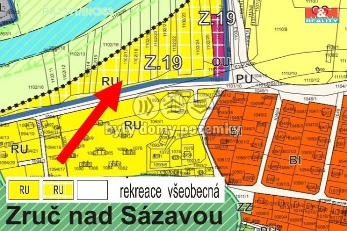 Prodej, Pozemek k bydlení, Zruč nad Sázavou