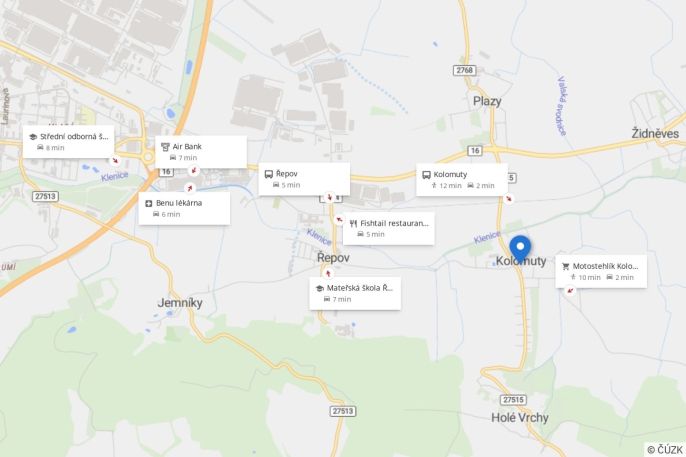 Pronájem, Byt 2+kk, Kolomuty