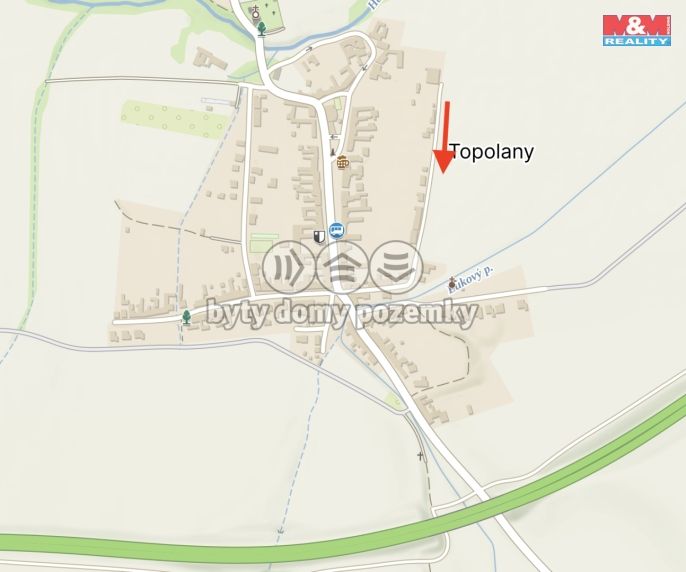 Prodej, Pozemek k bydlení, Topolany