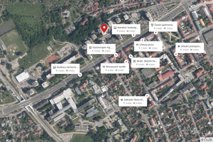 Pronájem, Byt 2+kk, Kladno