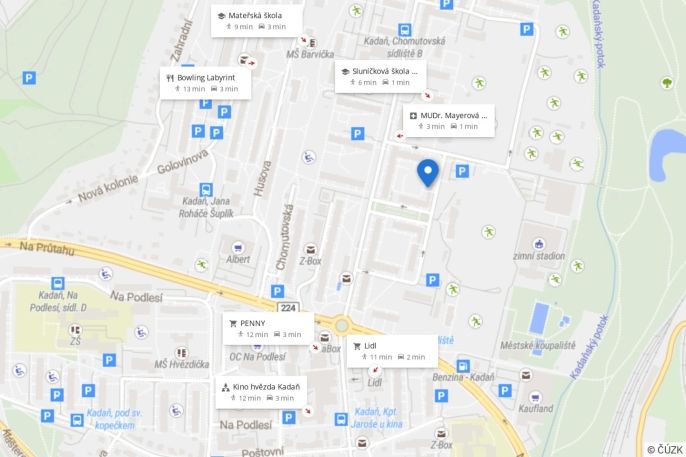 Pronájem, Byt 2+1, Kadaň