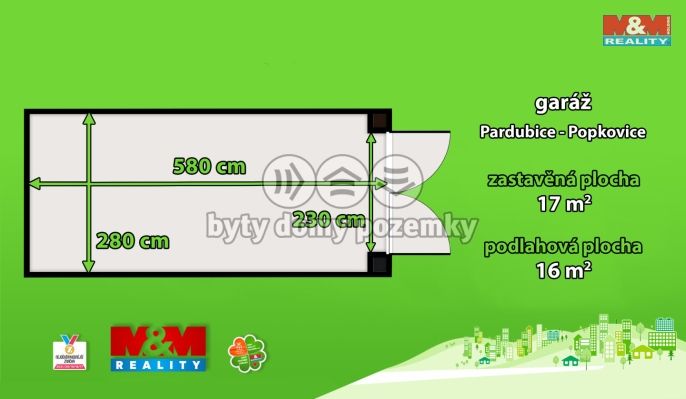 Prodej, Garáž, Pardubice