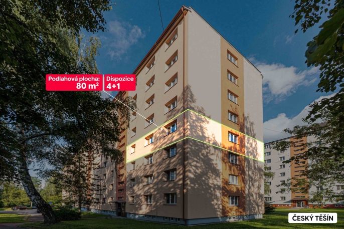 Prodej, Byt 4+1, Český Těšín