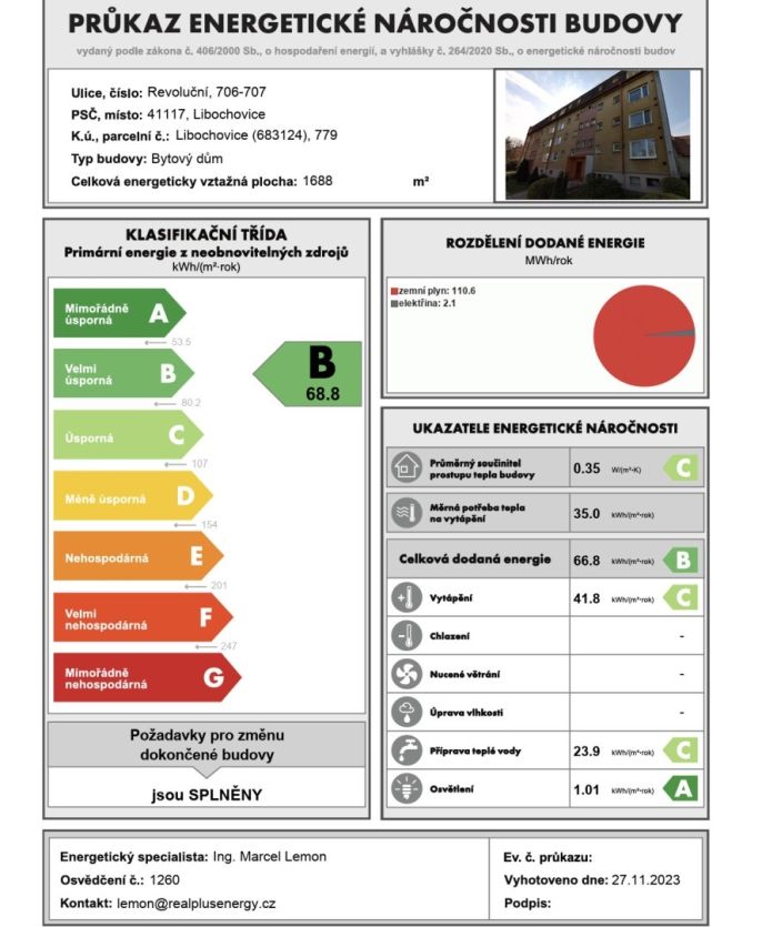 Prodej, Byt 2+kk, Libochovice