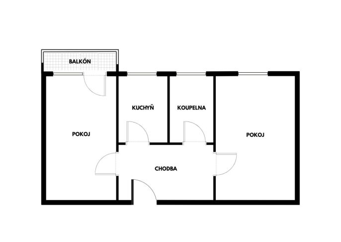 Pronájem, Byt 2+1, Olomouc