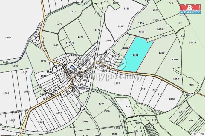 Prodej, Pole, Velečín