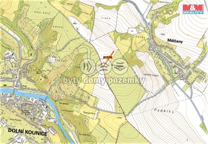 Prodej, Pole, Mělčany