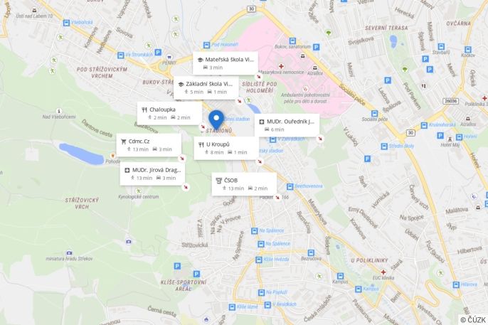 Pronájem, Byt 2+1, Ústí nad Labem