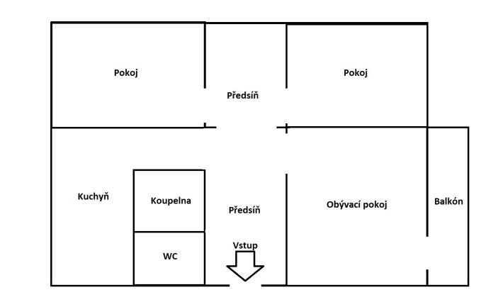 Pronájem, Byt 3+1, Kopřivnice