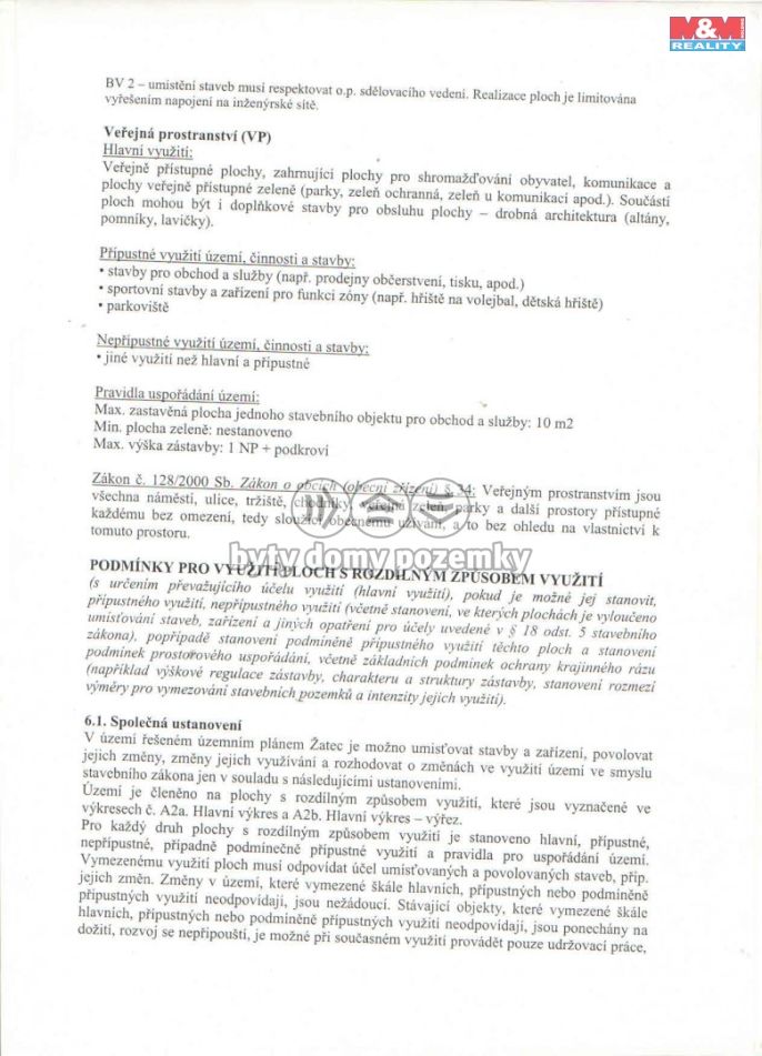 Prodej, Pozemek k bydlení, Žatec