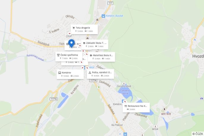 Prodej, Rodinný dům, Komárov