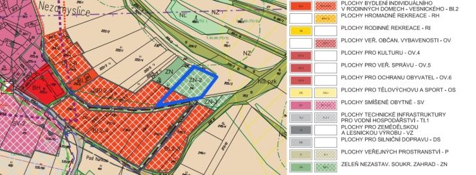 Prodej, Pozemek k bydlení, Nezamyslice