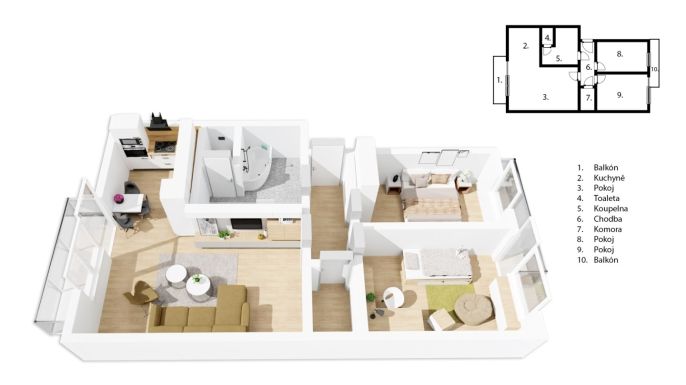 Prodej, Byt 3+1, Lanškroun