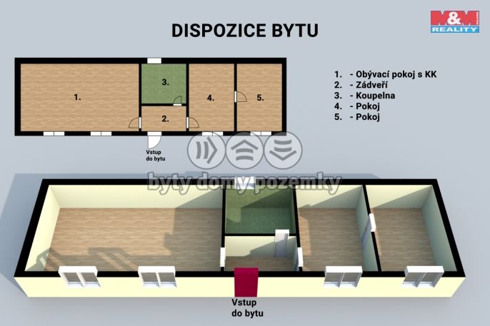 Prodej, Byt 3+kk, Slušovice