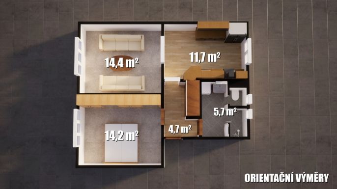 Prodej, Byt 2+1, Stráž pod Ralskem