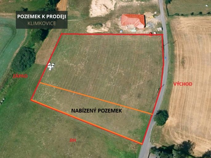 Prodej, Pozemek k bydlení, Klimkovice