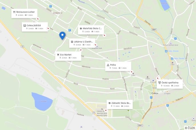 Pronájem, Byt 3+1, Cvikov