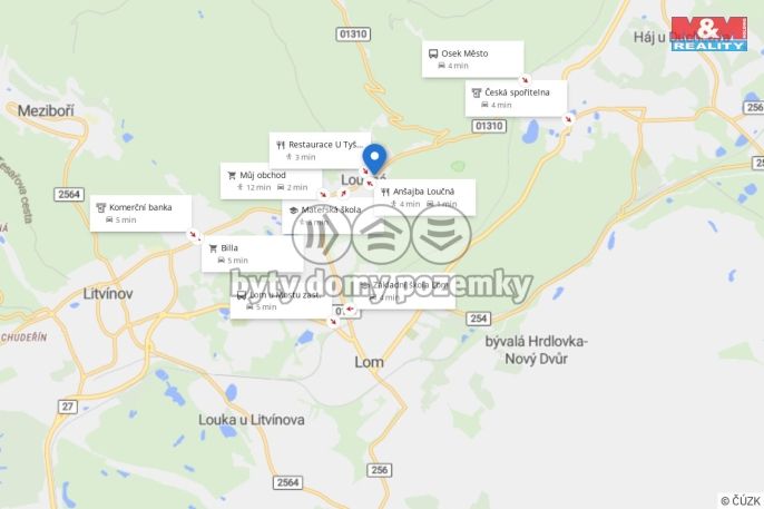 Pronájem, Byt 2+kk, Lom