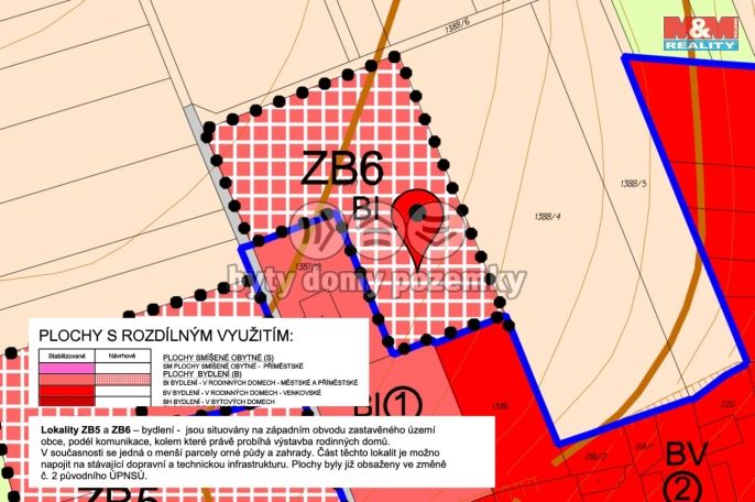 Prodej, Pozemek k bydlení, Dub nad Moravou