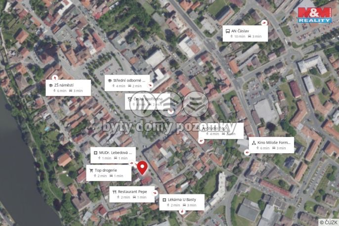 Pronájem, Byt 1+kk, Čáslav