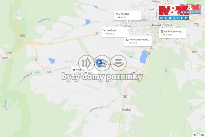 Pronájem, Byt 3+kk, Moravská Třebová