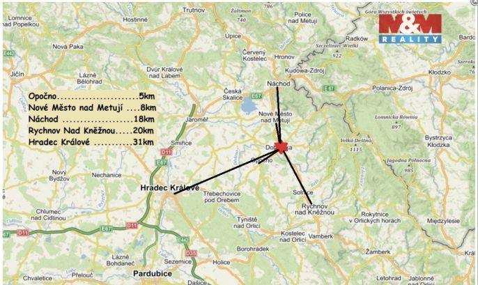 Pronájem, Byt 3+1, Dobruška
