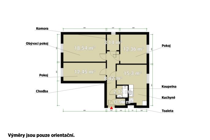 Prodej, Byt 3+1, Sytno