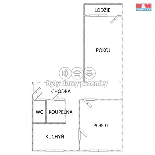 Pronájem, Byt 2+1, Kadaň