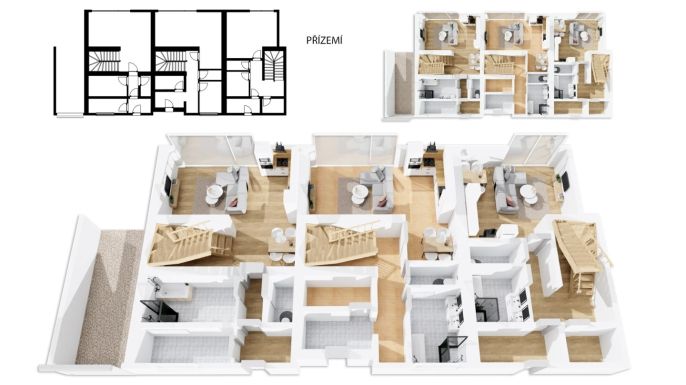 Prodej, Byt 4+kk, Obrataň