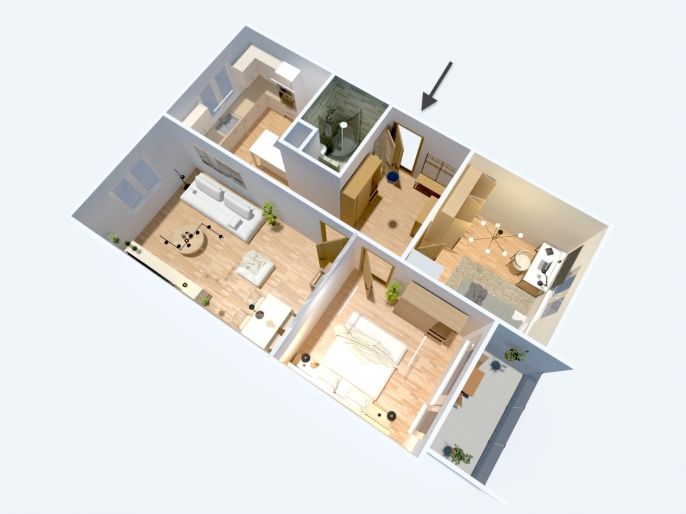 Prodej, Byt 3+1, Klášterec nad Ohří