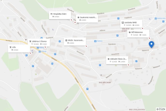 Pronájem, Byt 2+1, Ústí nad Labem