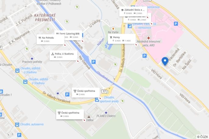 Pronájem, Byt 2+kk, Chrudim