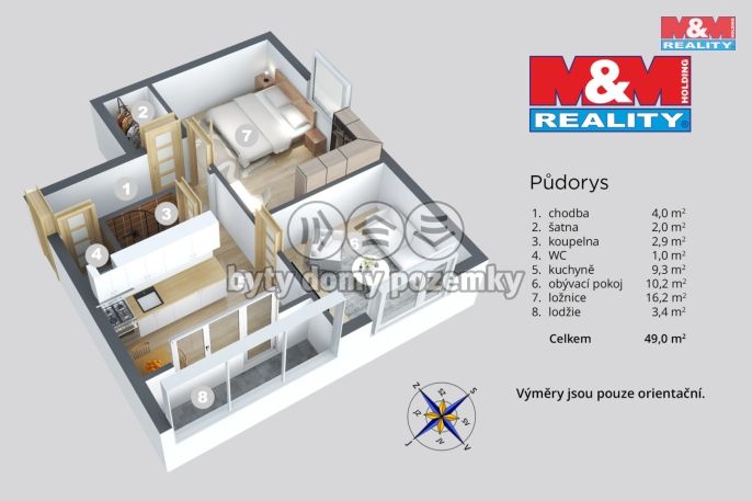 Prodej, Byt 2+1, Děčín